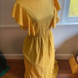 New Yellow Plus Size Dress